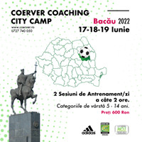 stire COERVER COACHING CITY CAMP - Bacau 2022